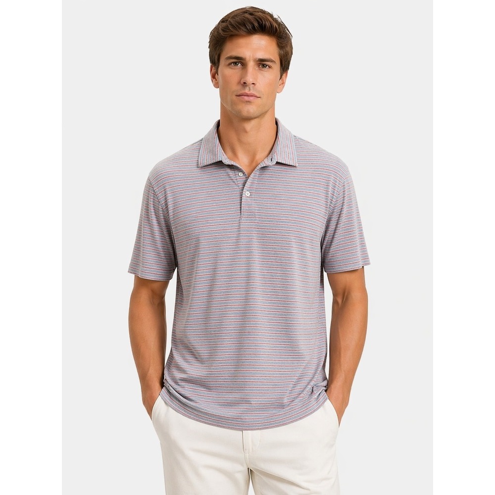 Faherty Reserve The Movement Polo Mens XL Striped Pima Cotton Blend